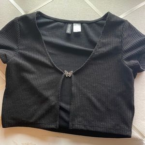 open front butterfly crop